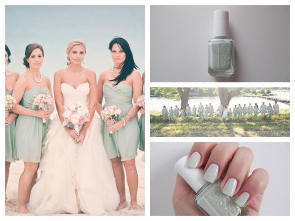 Bridal manicure: smalto coordinato al wedding theme